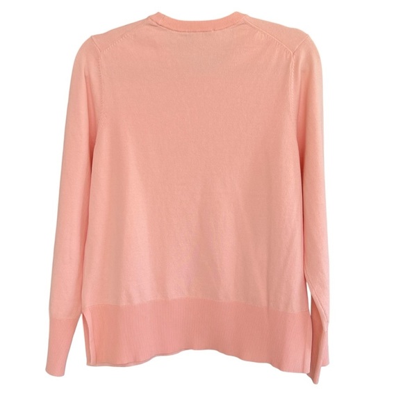 Kit + Ace Classic Crew Neck Sweater Pink Small Lightweight Preppy Spring Sporty - Picture 4 of 4